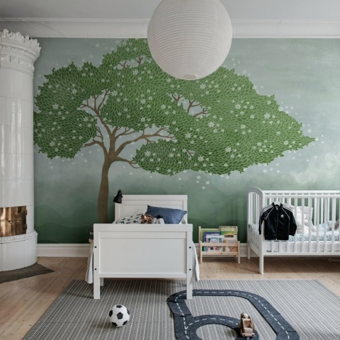 Fototapet, Windy Tree, Green, Rebel Walls - Img 3