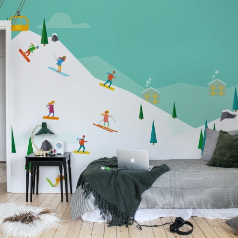 Fototapet, Winter Holiday, Multi, Rebel Walls