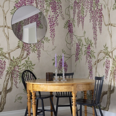 Fototapet, Wisteria Tree, Dusty Pink, Rebel Walls