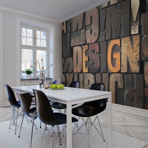 Fototapet, Woodcut, Design, Rebel Walls - Img 4