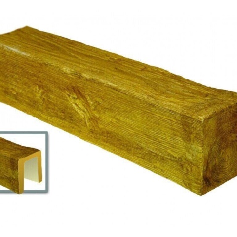 Grinda decorativa din poliuretan, maro deschis, modern, 17x19cm, ED104L - Img 2