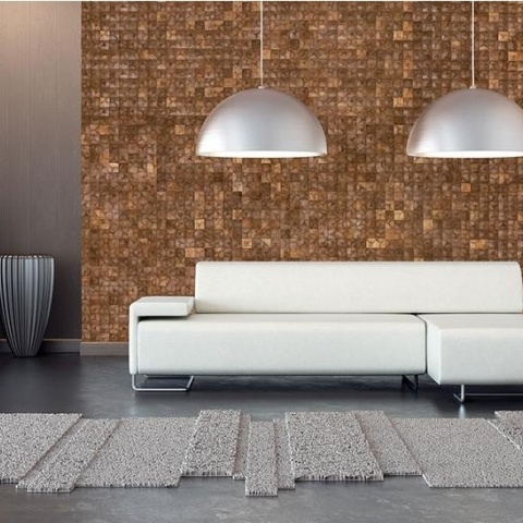 Panou decorativ 3D, Coconut, Borobudur Natural, 6 placi 40x40cm, 0.96 mp - Img 9
