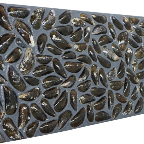 Panou decorativ 3D, Scoici, Dutch Dyke Black, 100x100 cm - Img 3