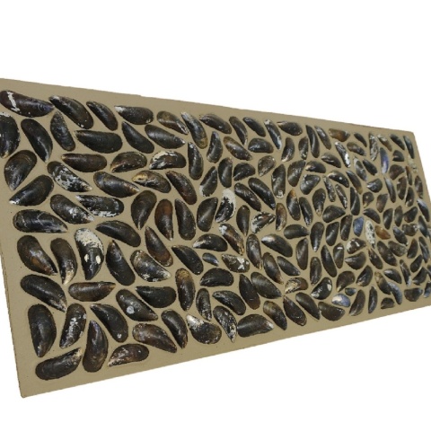 Panou decorativ 3D, Scoici, Dutch Dyke Colored, 100x100 cm - Img 3