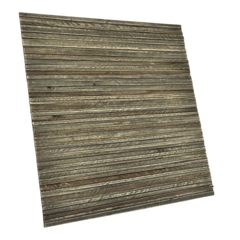 Panou decorativ 3D, Tec, Nipa Hut Grey Seal, 6 placi 42x42cm, 1.05 mp - Img 2