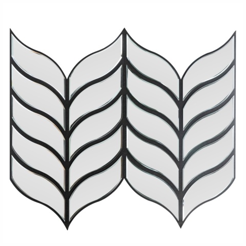 Panou riflaj acustic decorativ, Oglinda si pasla, AC6, 90x80x1.2cm, Gri - Img 8