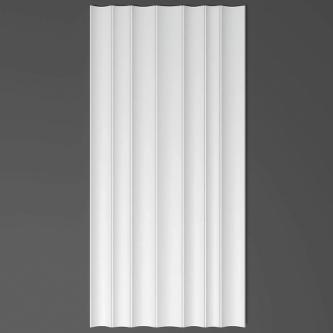 Panou riflaj decorativ 3D, W376 - 25x1.1.25x280 cm
