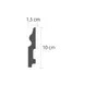 Plinta poliuretan CR936 - 10.1x1.5x200 cm - Img 2