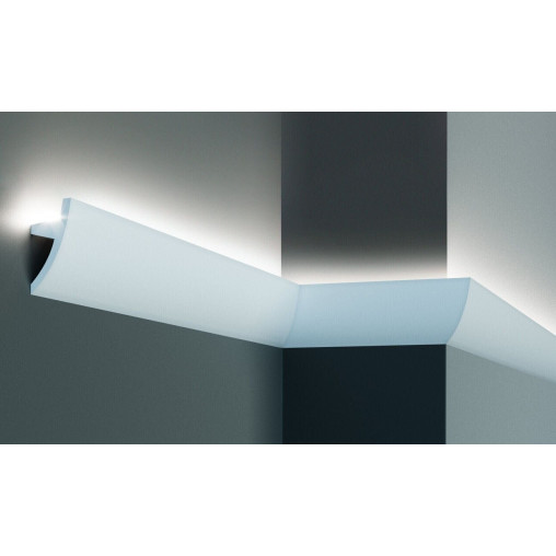 Profil pentru banda LED din poliuretan Flexibil KF502F - 7.5x3.6x200 cm