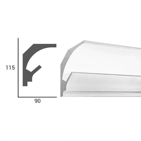 Profil scafa LED KD201 - 11.5x9x115 cm - Img 2