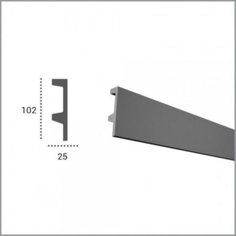 Profil scafa LED KF504 - 10.2x2.5x200 cm - Img 2