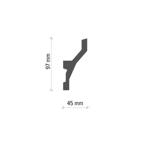 Profil scafa LED KF719 - 9.7x4.5x200 cm - Img 2
