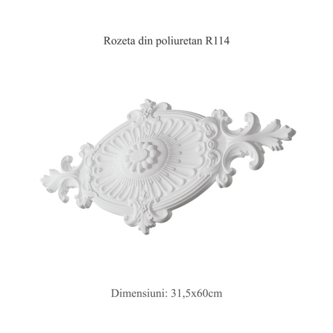 Rozeta din poliuretan, Manavi, R114 - 31.5x60 cm - Img 3