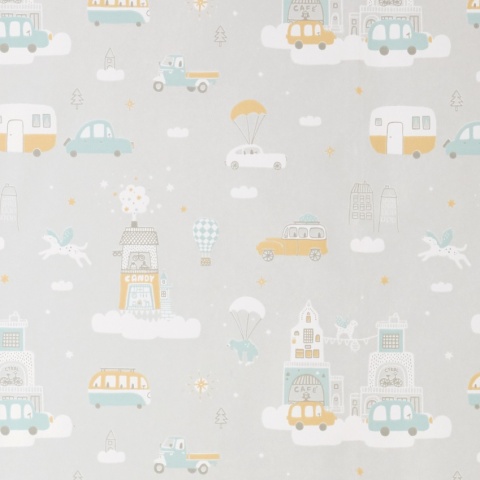Tapet Above the Clouds, Soft Grey, Majvillan - Img 2