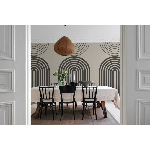 Tapet Abstract Vaults, Gray, Rebel Walls