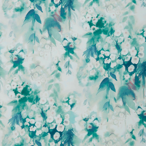 Tapet Cascade, Clover Green Luxury Floral, 1838 Wallcoverings, 5.3mp / rola - Img 2