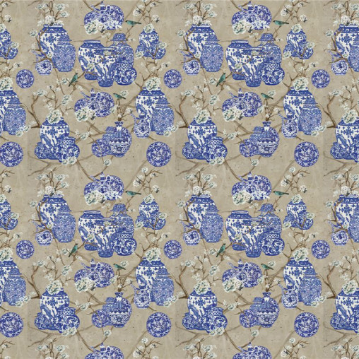Tapet Hydrangea and Ginger Tea Party Cream, VLAdiLA - Img 2