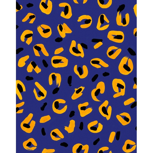 Tapet lavabil Funky Leopard, Blue, TresTintas 5mp / rola - Img 2
