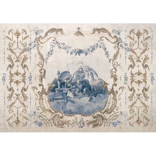 Tapet lavabil Ming Portrait, Sapphire, Coordonne - Img 2