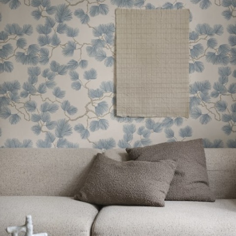 Tapet lavabil, Pine, Misty Blue, Sandberg, 5.3mp / rola - Img 3