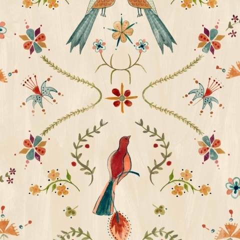 Tapet Metaphoric Birds, Fawn, Coordonne 5mp / rola - Img 2