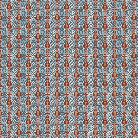 Tapet Uzbek, Blue, Coordonne 5mp / rola - Img 3