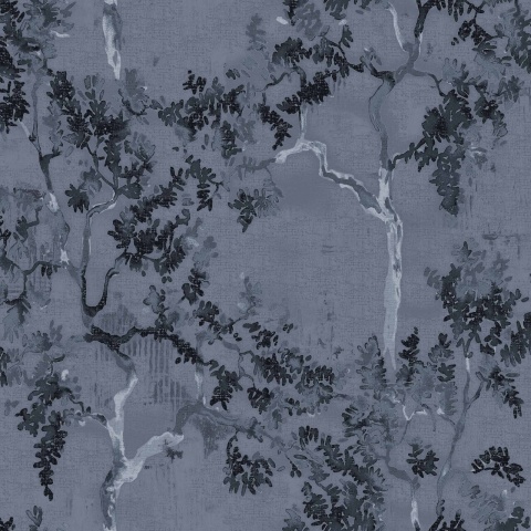 Tapet Willow Poem, Navy, Coordonne 5mp / rola - Img 2