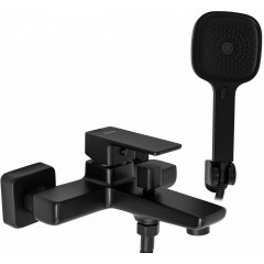Baterie cada - dus Rea Orix monocomanda negru cu set de dus - Img 1