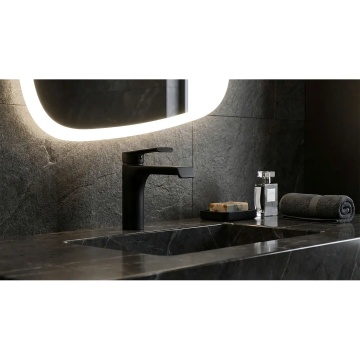 Baterie lavoar Rea Hass monocomanda negru mat - Img 3