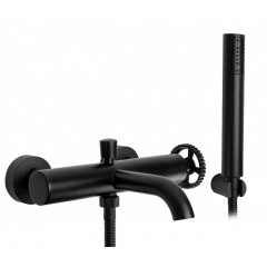Baterie pentru cada cu set de dus Rea Vertigo negru mat - Img 1