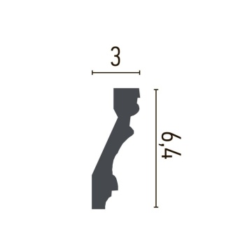 Cornisa poliuretan C747 - 6.4x3x200 cm - Img 2