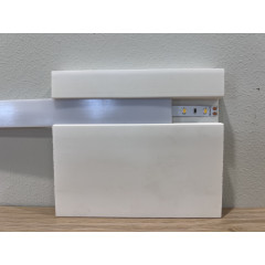 Difuzor de lumina LED din PVC, alb, 2.1x100 cm - Img 4