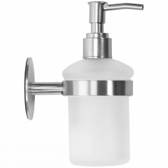 Dozator sapun lichid Rea 322217 finisaj alb - nichel - Img 3