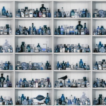 Fototapet, 3D Cabinet of Curios, Sapphire, Rebel Walls - Img 2