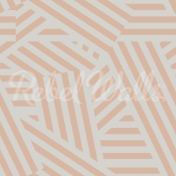 Fototapet, Abstract Stripes, Peach & Pearl, Rebel Walls - Img 2
