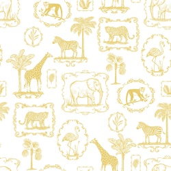 Fototapet, Animal Party, Yellow, Rebel Walls - Img 5