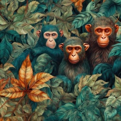 Fototapet Artistic Arche Singes Rêve AS100