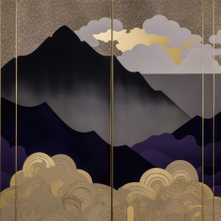 Fototapet Artistic Montagne et Ciel Pepite Rêve MP106
