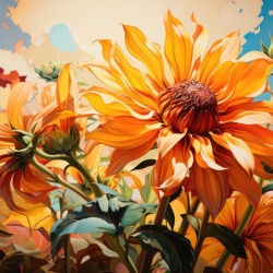 Fototapet Artistic Nectar Tournesol Rêve NT100