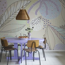 Fototapet, Artsy Leafs, Lilac, Rebel Walls