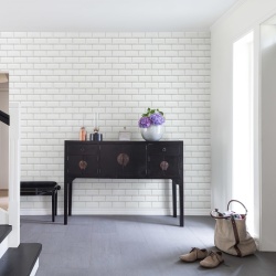 Fototapet, Bistro Tiles, White, Rebel Walls