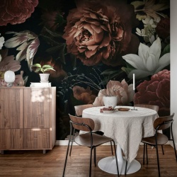 Fototapet, Bloomy Bouquet, Black, Rebel Walls - Img 6