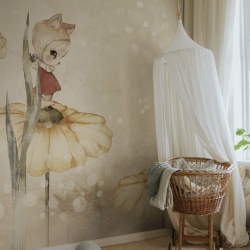 Fototapet, Bloomy Fields of Marion, Warm Yellow, Rebel Walls - Img 7