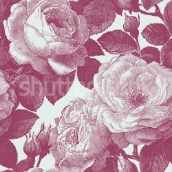 Fototapet, Bold Roses, Pink, Rebel Walls - Img 2
