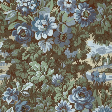 Fototapet, Botanical Manor, Blue, Rebel Walls - Img 2