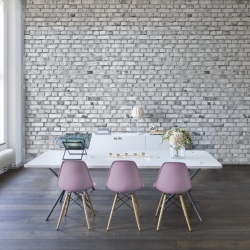 Fototapet, Brick Wall, White, Rebel Walls - Img 10