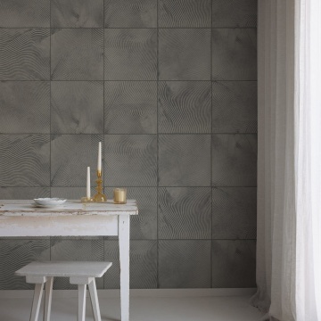 Fototapet, Craft Tiles, Gray, Rebel Walls - Img 3