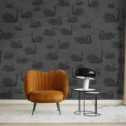 Fototapet, Cygne, Noir, Rebel Walls - Img 3