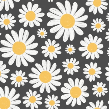 Fototapet, Dashing Daisies, Midnight, Rebel Walls - Img 2
