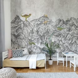 Fototapet, Dinosaur Mountain, Rebel Walls
